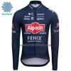 Maglia 2022 Alpecin-Fenix Manica Lunga Winter Invernale Blu